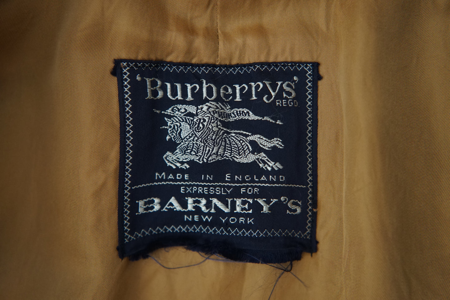 1980s Burberry × Barney’s Newyork “Covert Cloth” 一枚袖 Balmacaan Coat