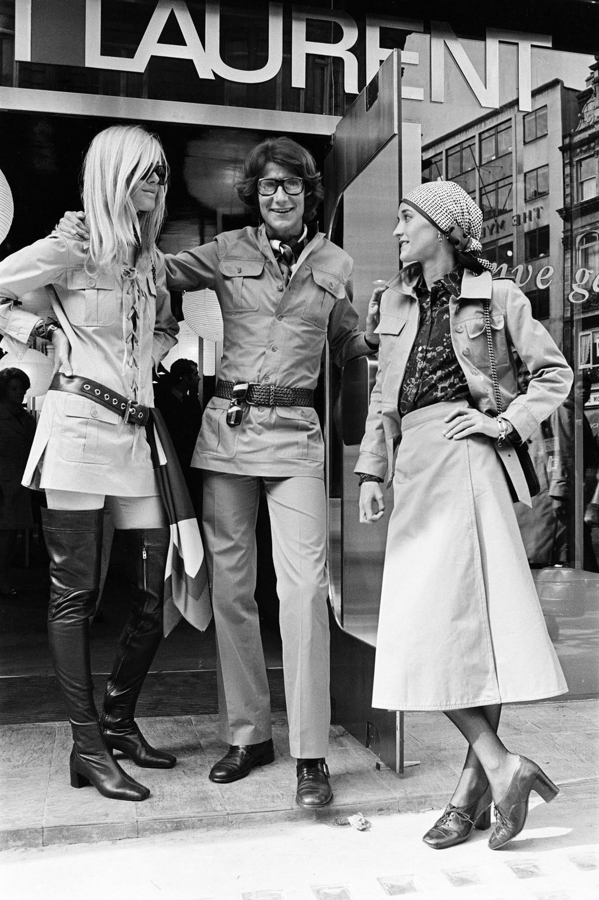 1970s Yves Saint Laurent RIVE GAUCHE “HOMME” Trench Coat