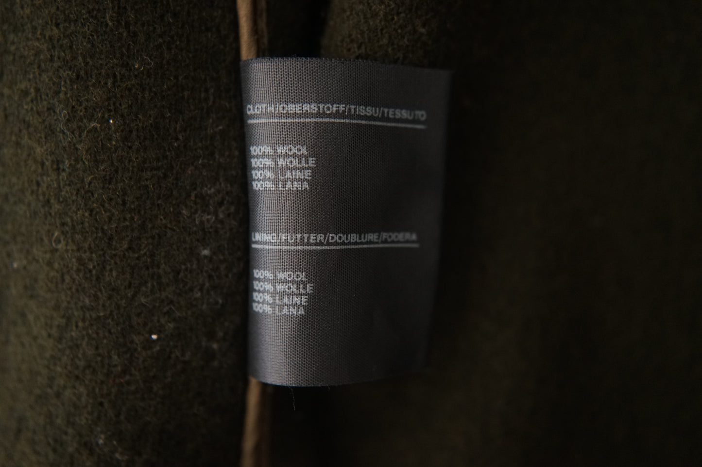 1980s INVERTERE "DARK GREEN" MoorBrook Fabric Duffel Coat Made in ENGLAND