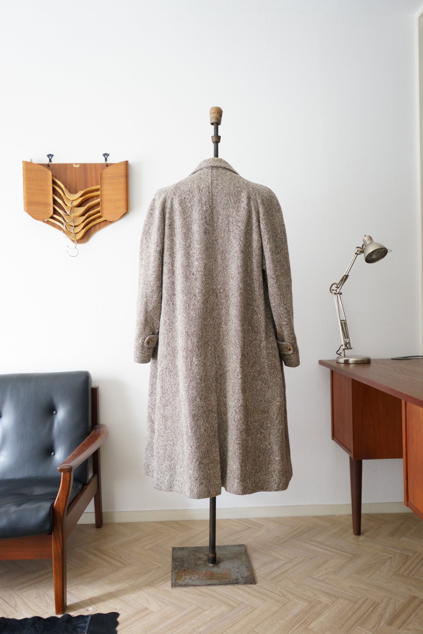 1960s Burberry Irish Tweed Balmacaan Coat