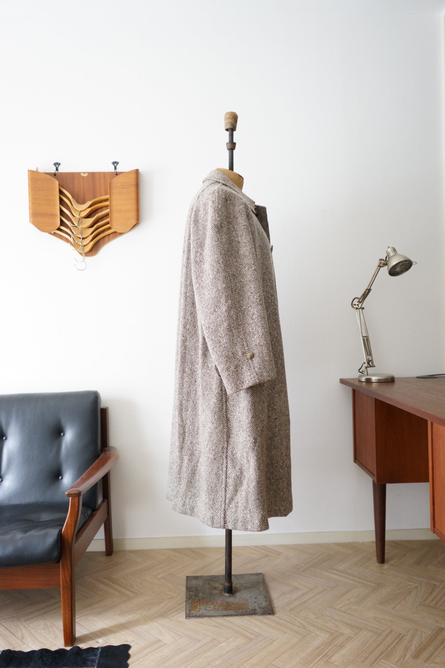 1960s Burberry Irish Tweed Balmacaan Coat