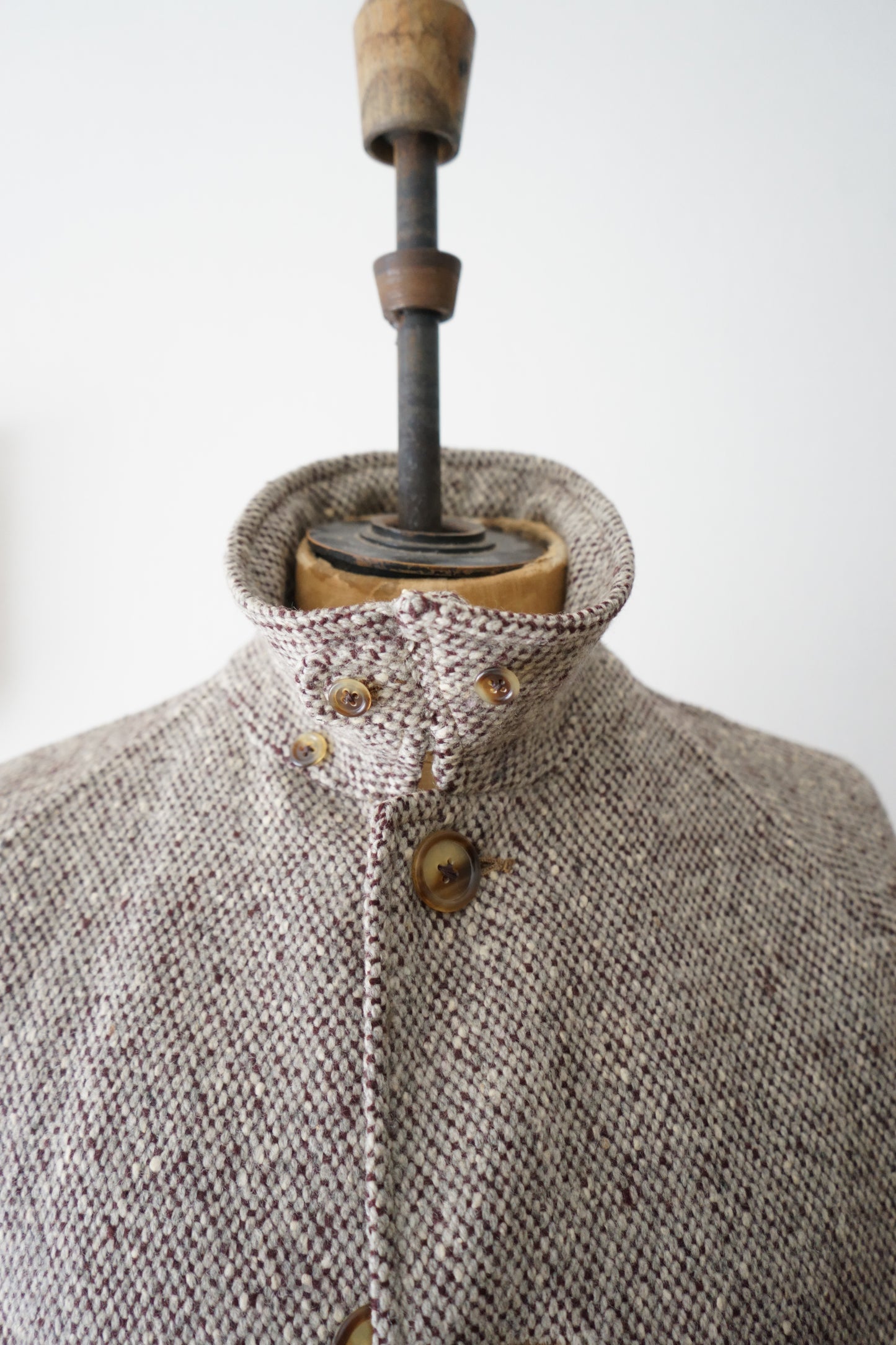 1960s Burberry Irish Tweed Balmacaan Coat