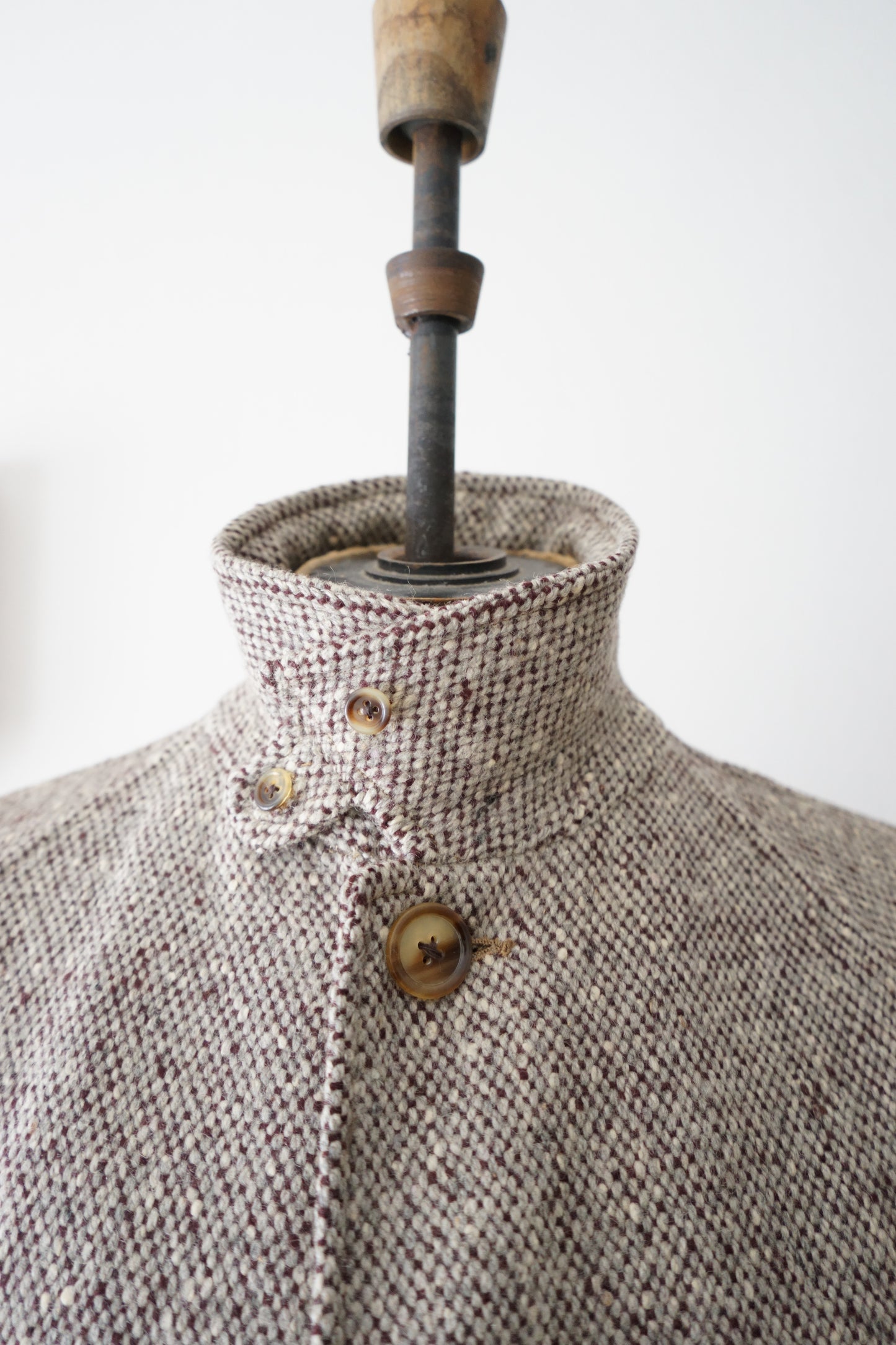 1960s Burberry Irish Tweed Balmacaan Coat