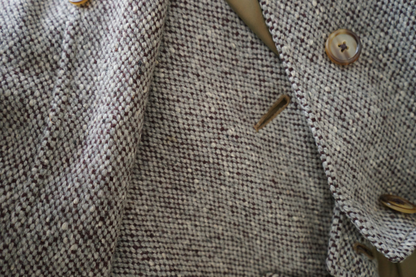 1960s Burberry Irish Tweed Balmacaan Coat