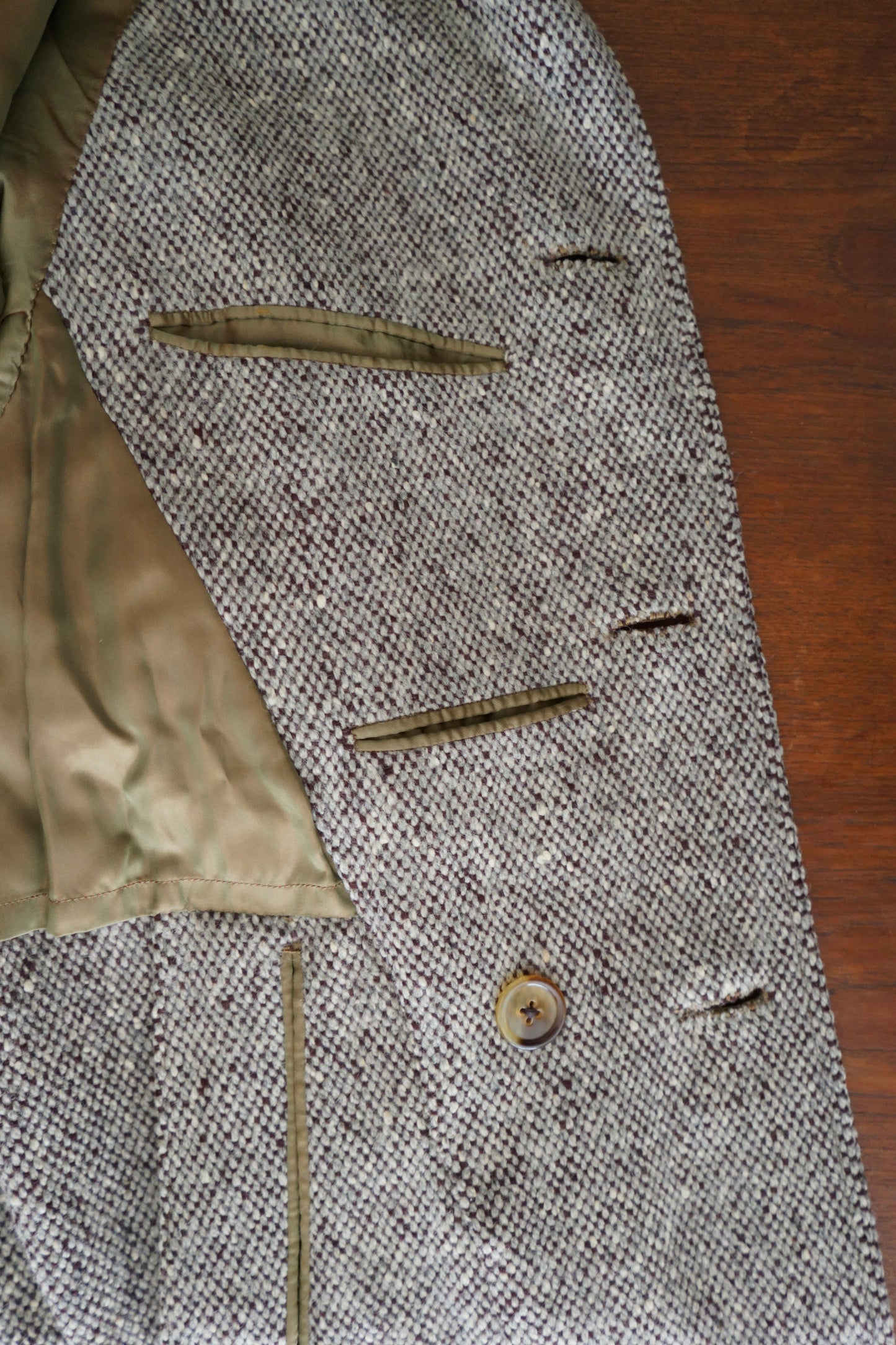 1960s Burberry Irish Tweed Balmacaan Coat