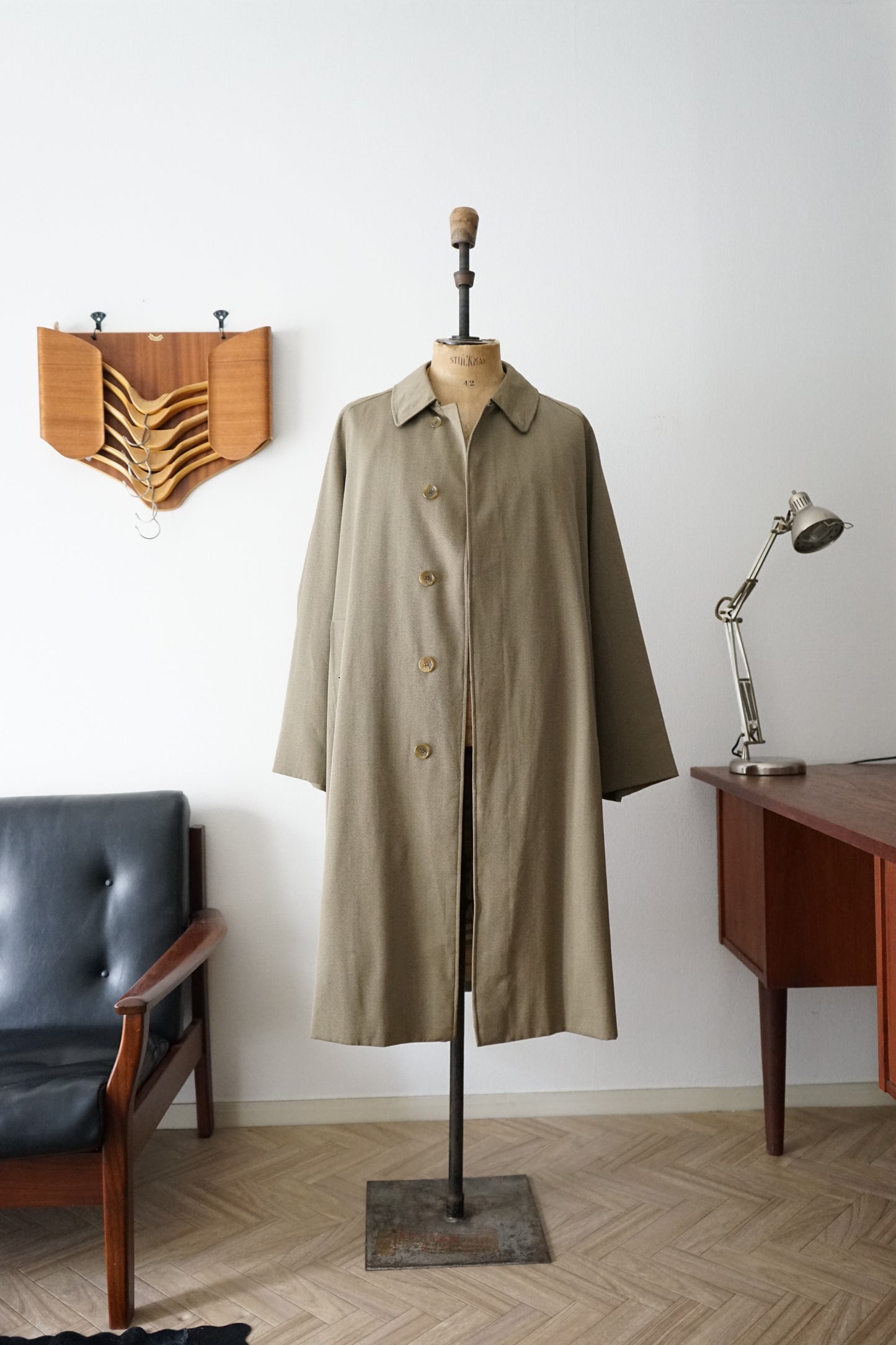 1980s Burberry × Barney’s Newyork “Covert Cloth” 一枚袖 Balmacaan Coat