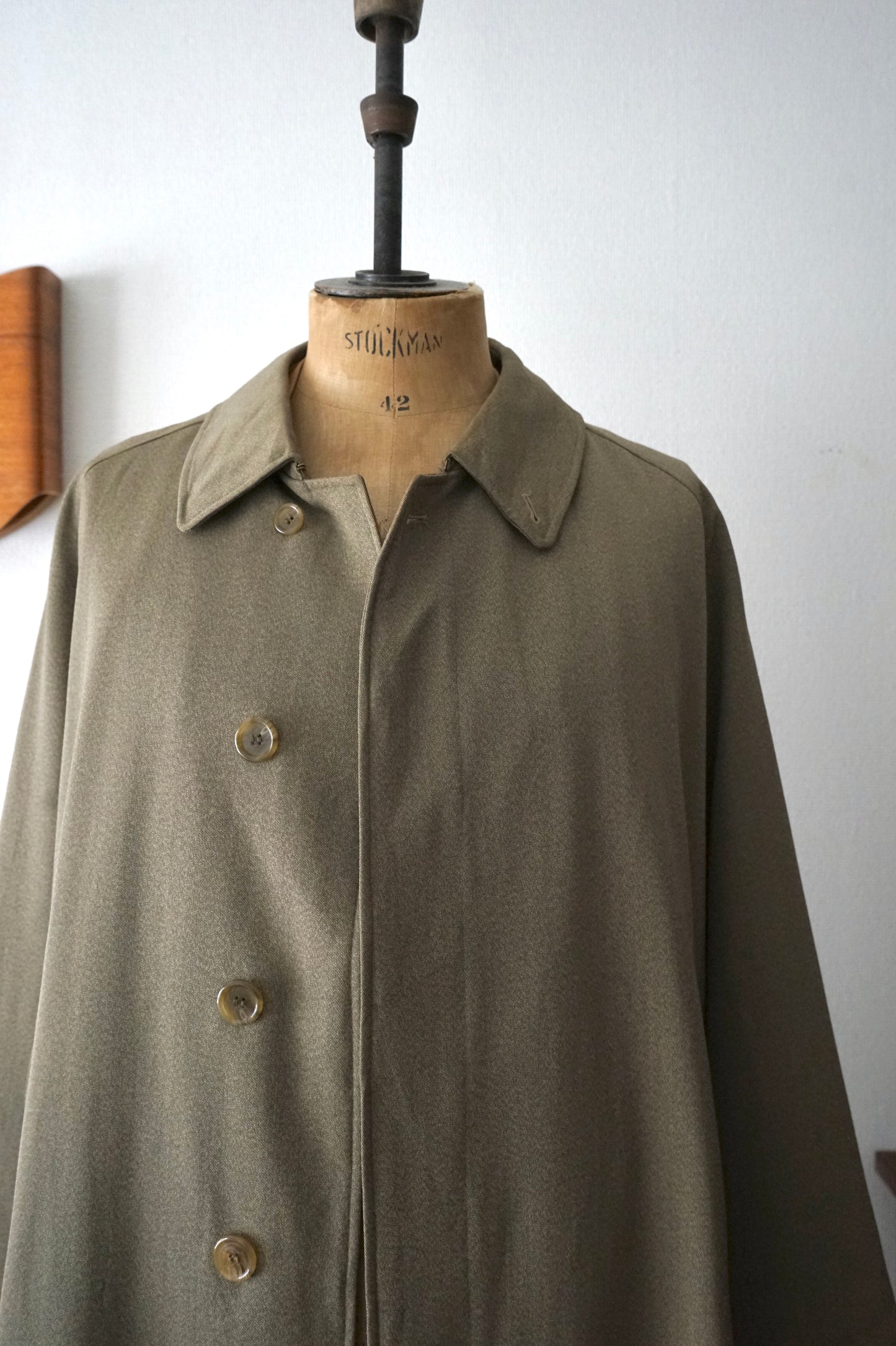 1980s Burberry × Barney’s Newyork “Covert Cloth” 一枚袖 Balmacaan Coat