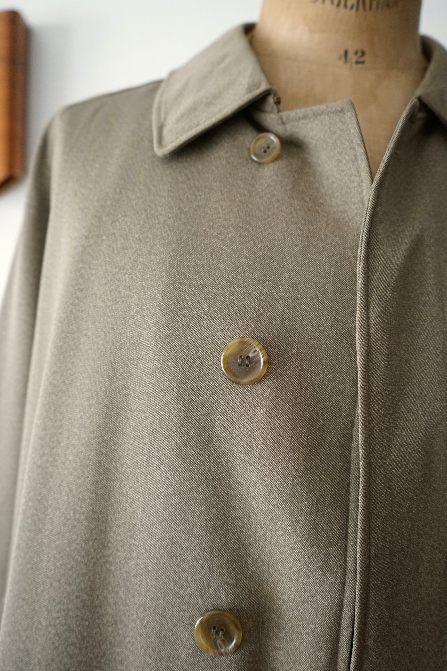 1980s Burberry × Barney’s Newyork “Covert Cloth” 一枚袖 Balmacaan Coat