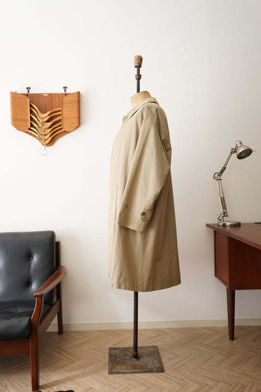 1970s Burberry 一枚袖 Balmacaan Coat COTTON100