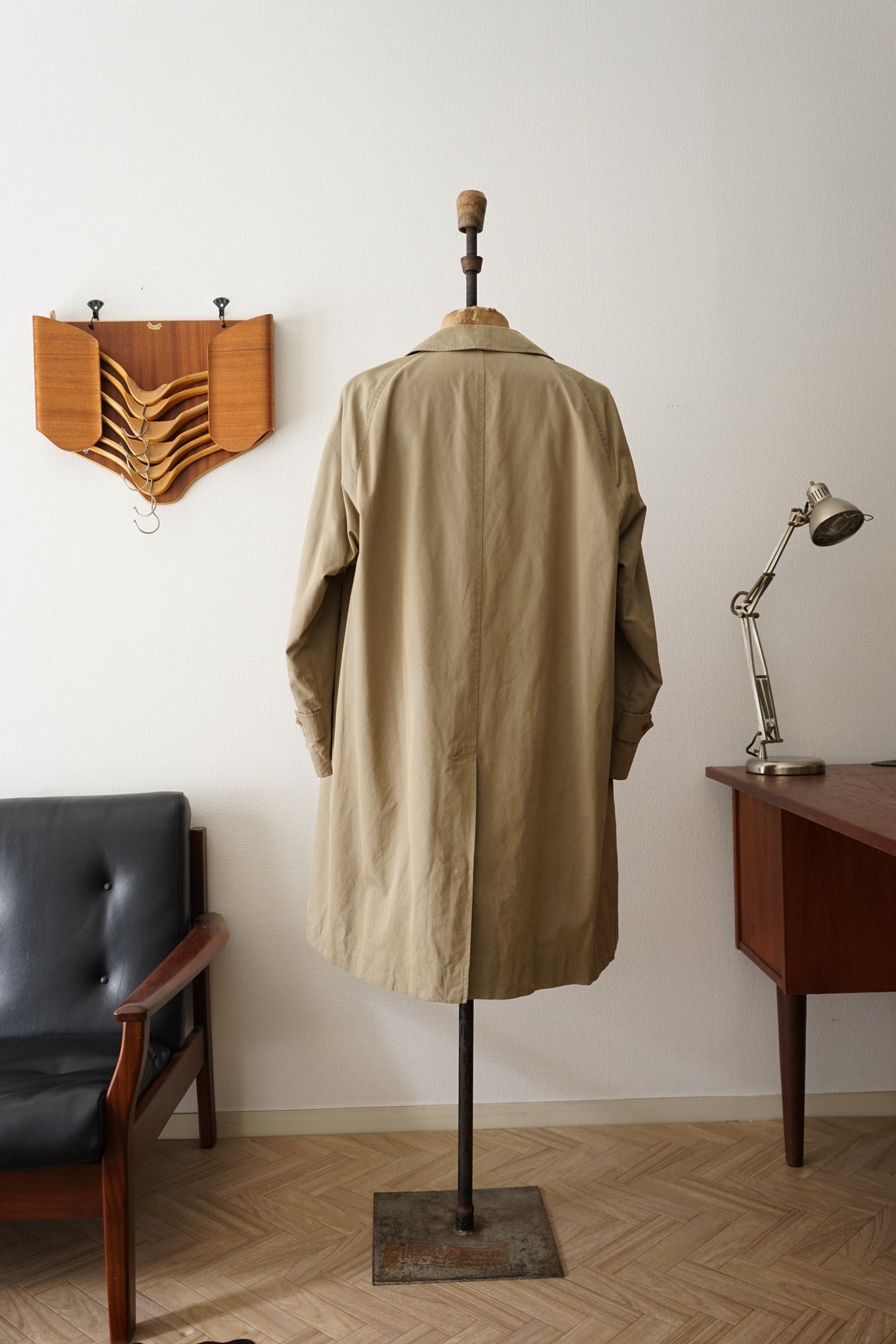 1970s Burberry 一枚袖 Balmacaan Coat COTTON100