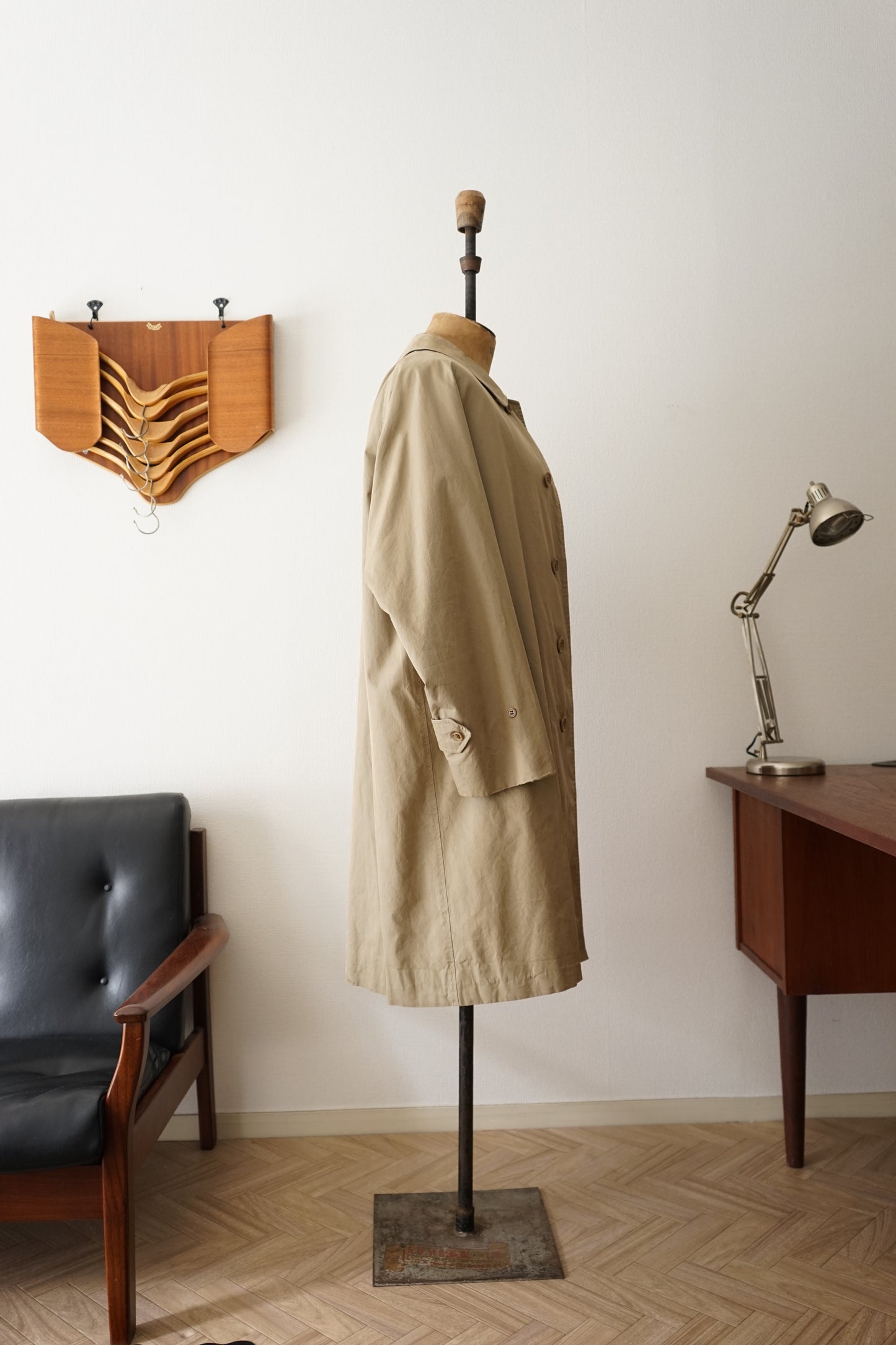 1970s Burberry 一枚袖 Balmacaan Coat COTTON100