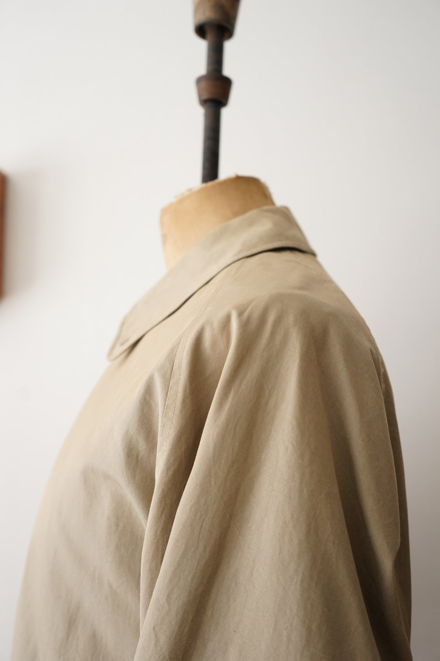 1970s Burberry 一枚袖 Balmacaan Coat COTTON100