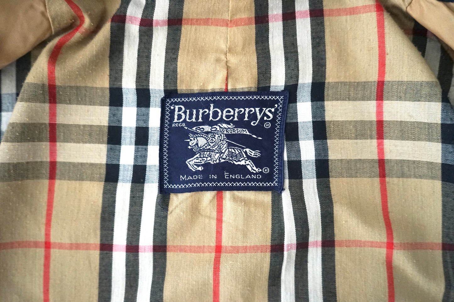 1970s Burberry Dark Navy 一枚袖 Balmacaan Coat