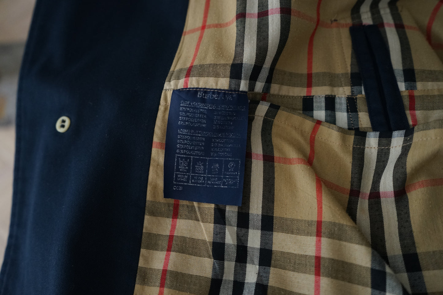 1970s Burberry Dark Navy 一枚袖 Balmacaan Coat