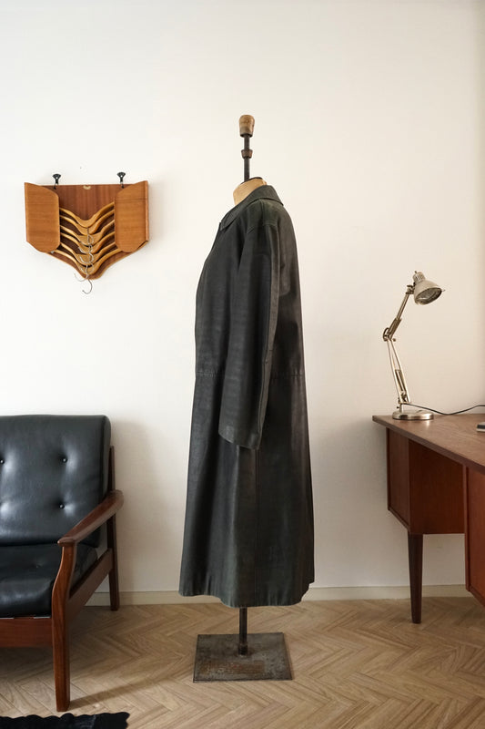 1990s Hermès Calfskin Long Coat
