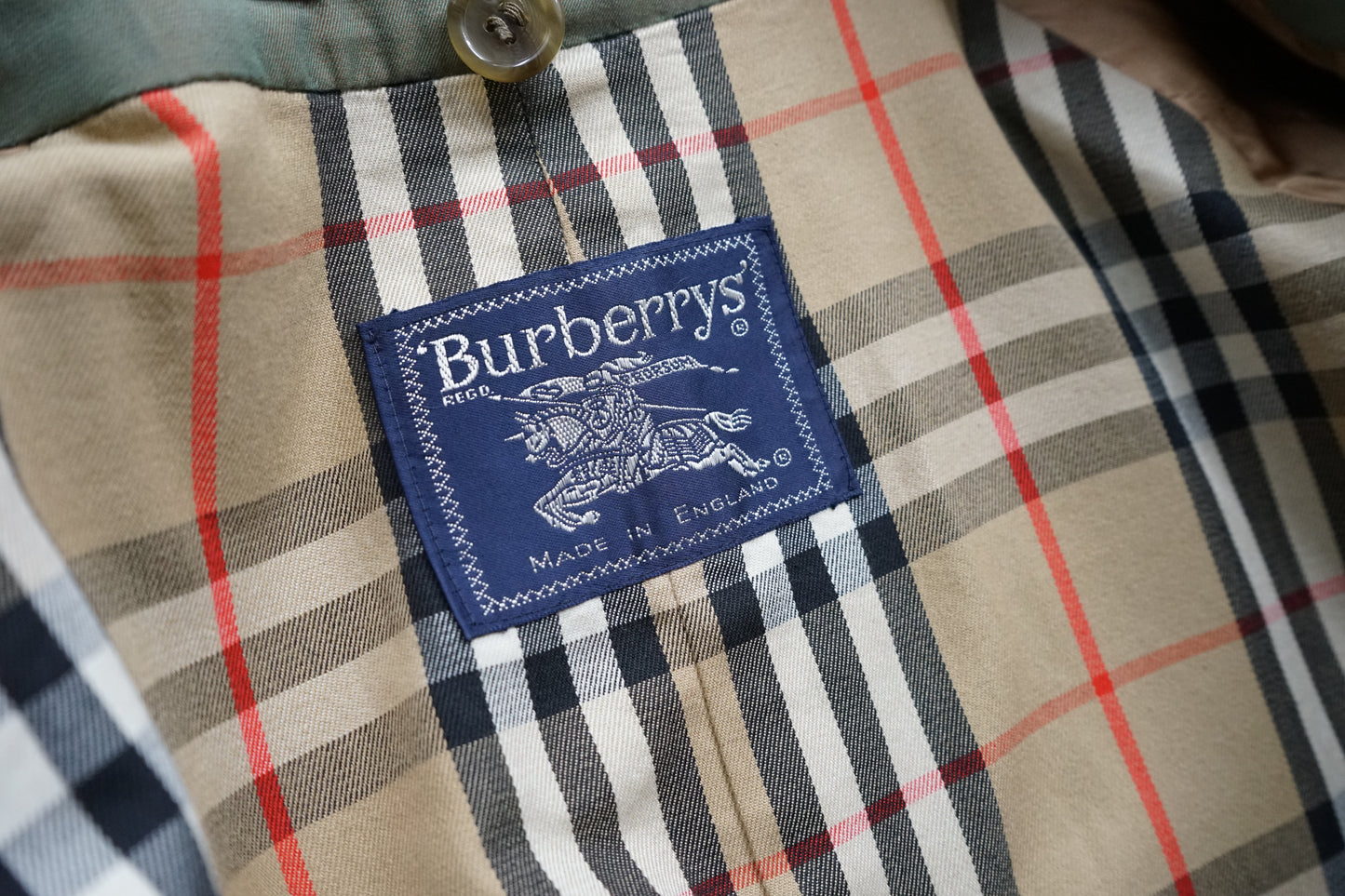 1980s Burberry TR21 玉虫色 一枚袖 Balmacaan Coat with Liner