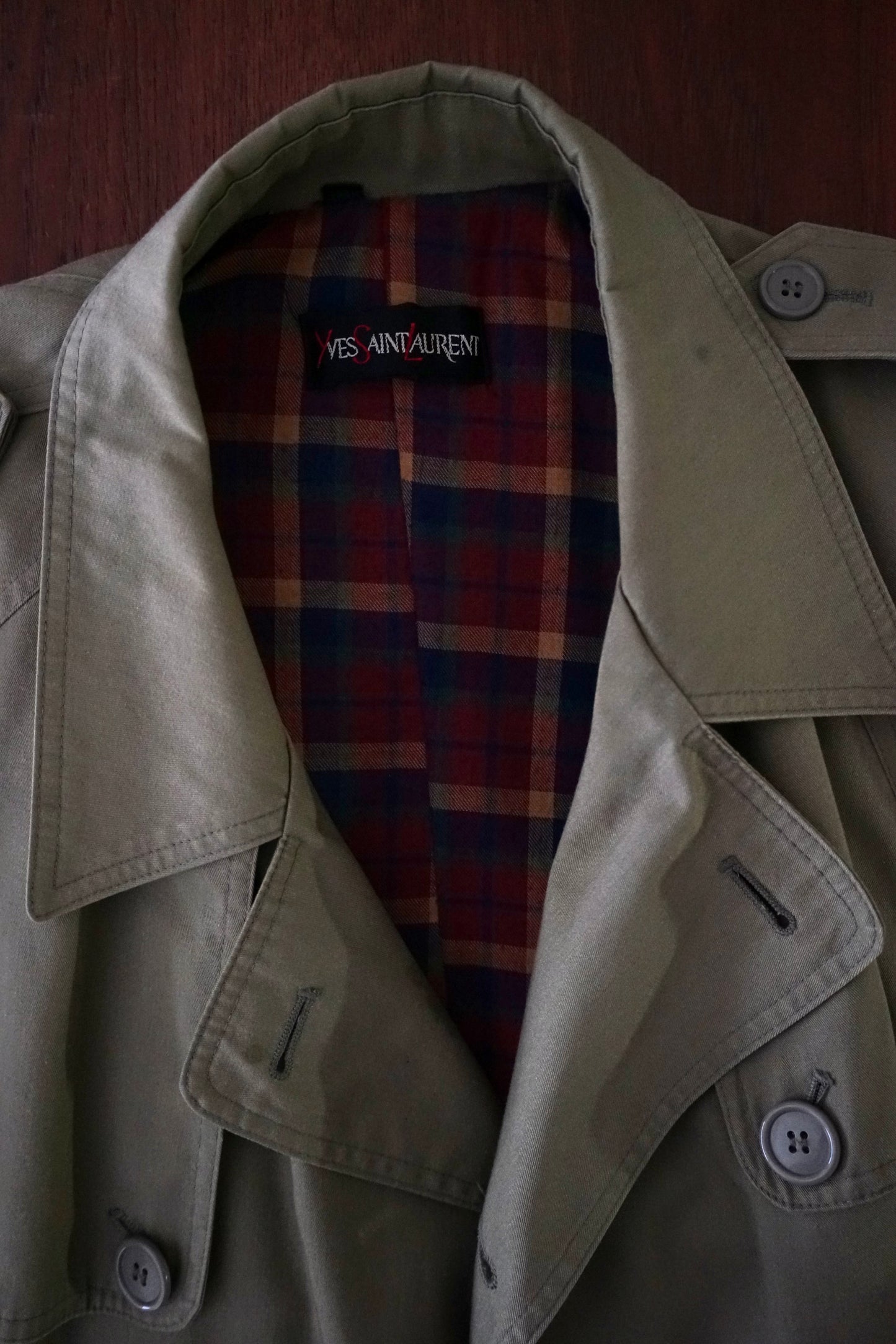 1970s Yves Saint Laurent Classic Trench Coat