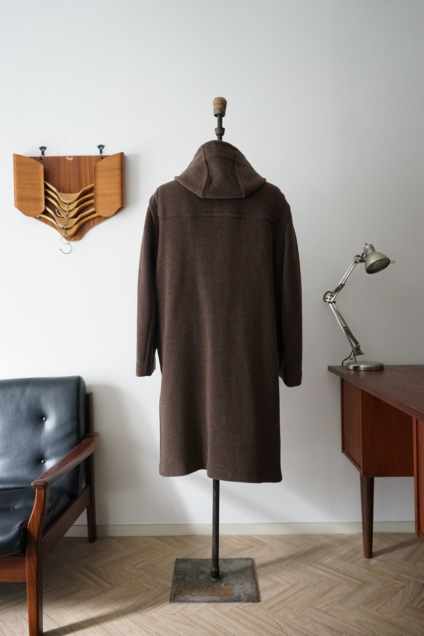 1990s Brooks Brothers  "Brown" MoorBrook Fabric Duffel Coat Made in ENGLAND Medium