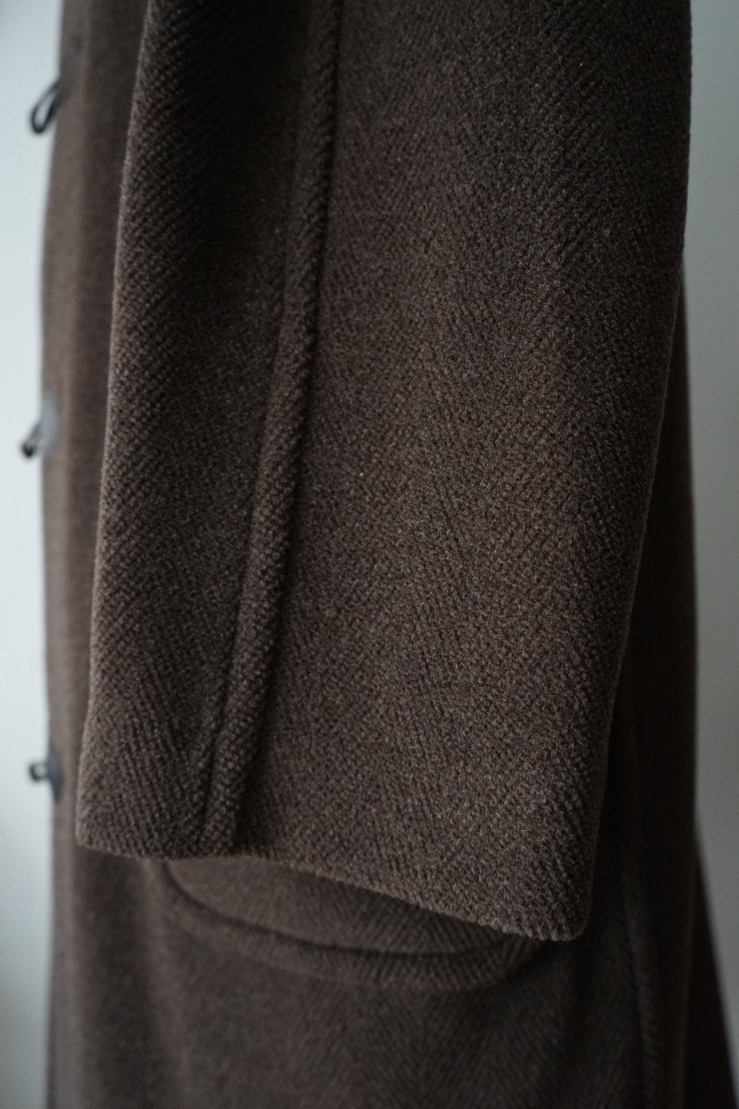 1990s Brooks Brothers  "Brown" MoorBrook Fabric Duffel Coat Made in ENGLAND Medium