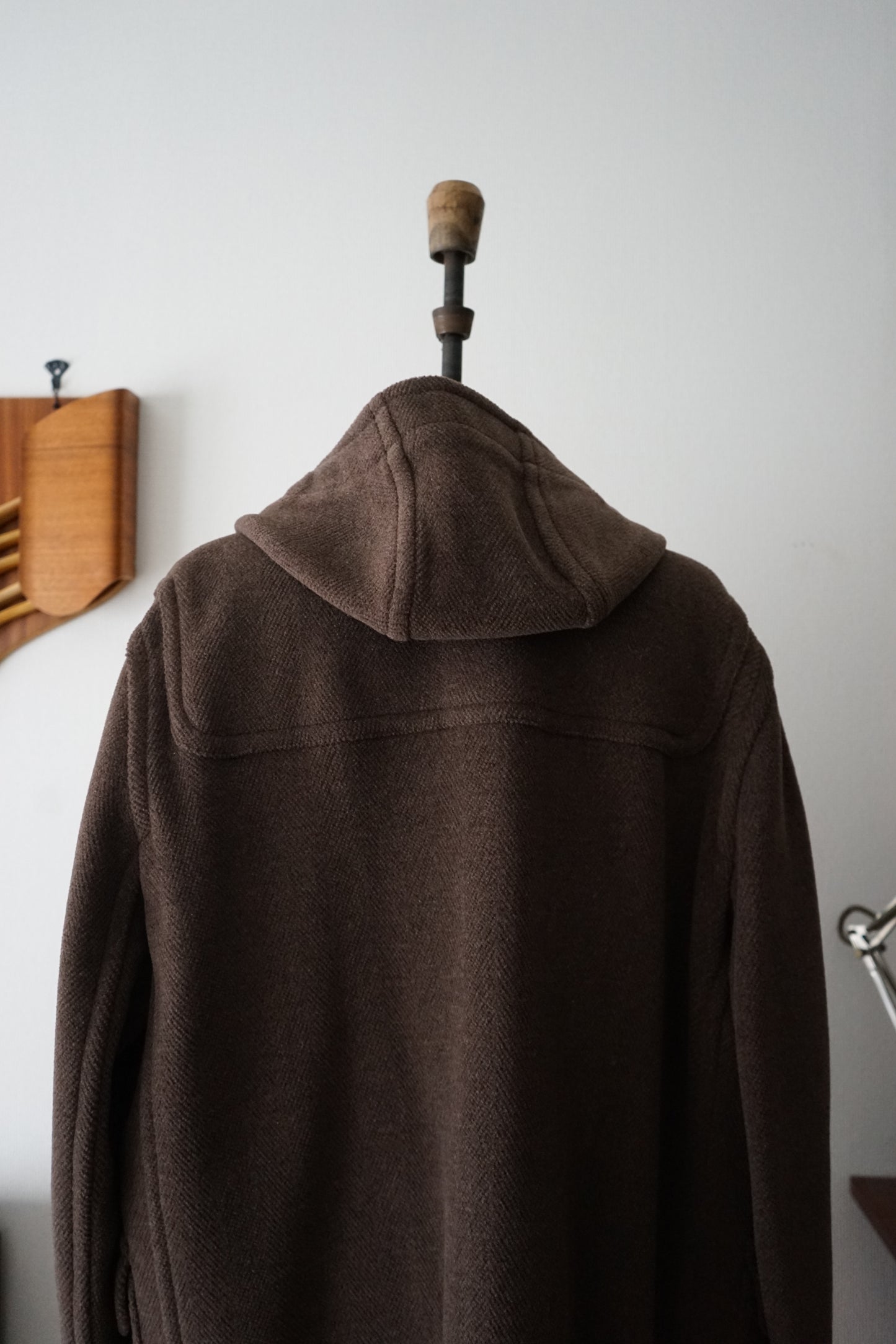 1990s Brooks Brothers  "Brown" MoorBrook Fabric Duffel Coat Made in ENGLAND Medium