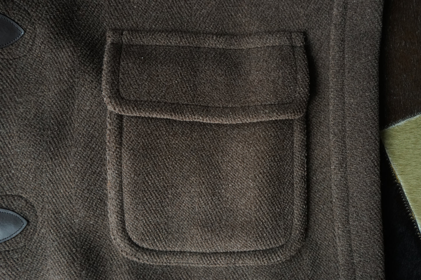 1990s Brooks Brothers  "Brown" MoorBrook Fabric Duffel Coat Made in ENGLAND Medium
