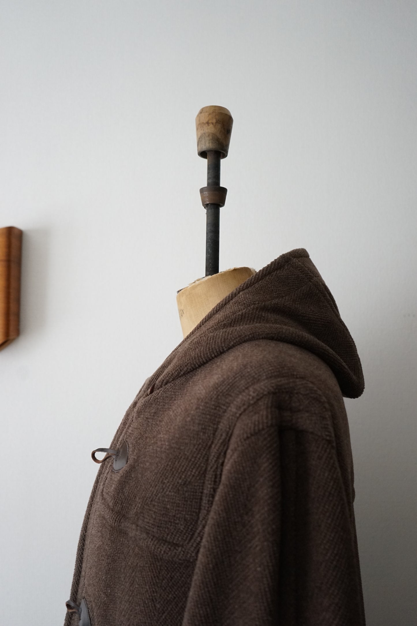 1990s Brooks Brothers  "Brown" MoorBrook Fabric Duffel Coat Made in ENGLAND LARGE