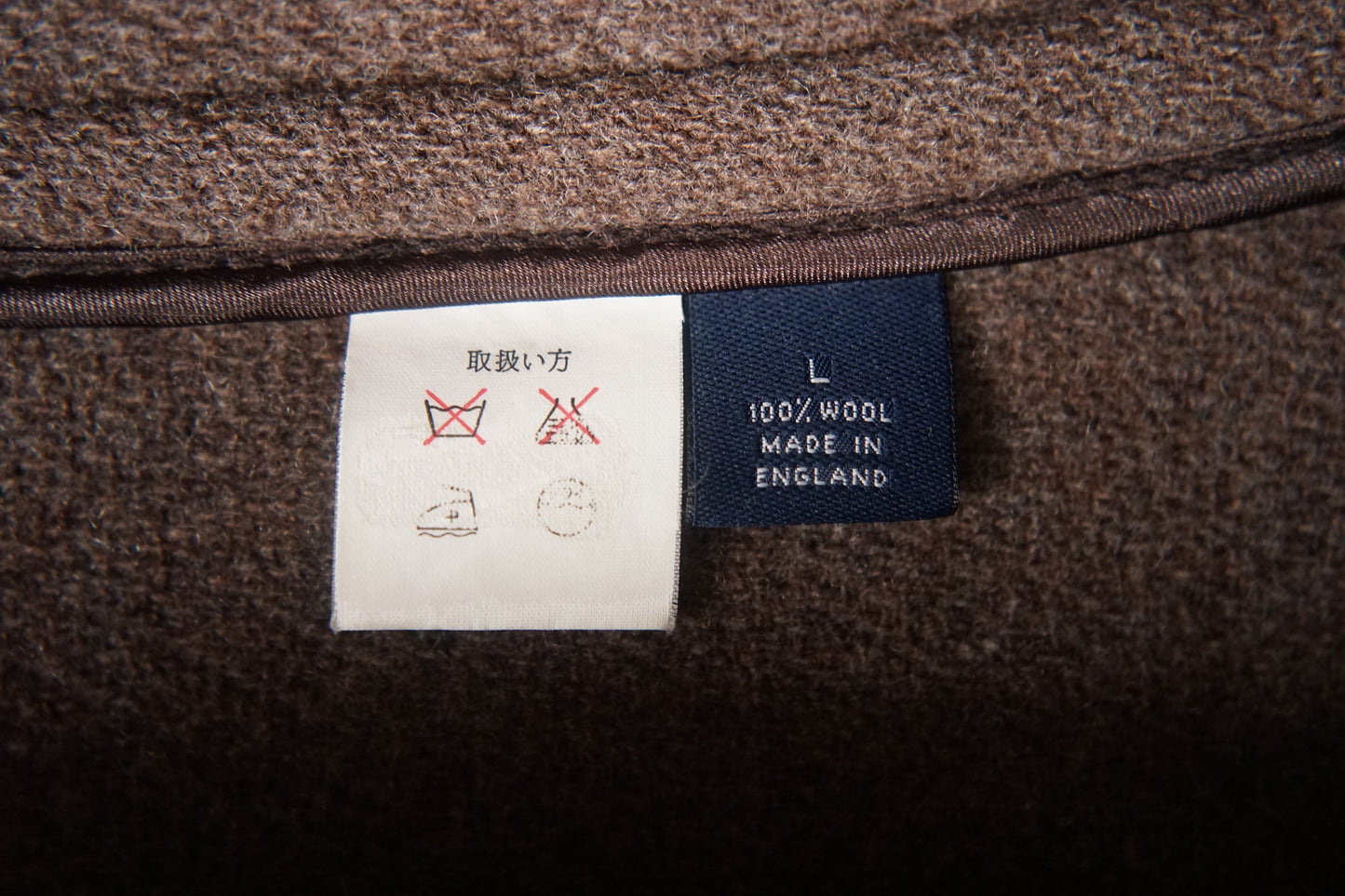 1990s Brooks Brothers  "Brown" MoorBrook Fabric Duffel Coat Made in ENGLAND LARGE