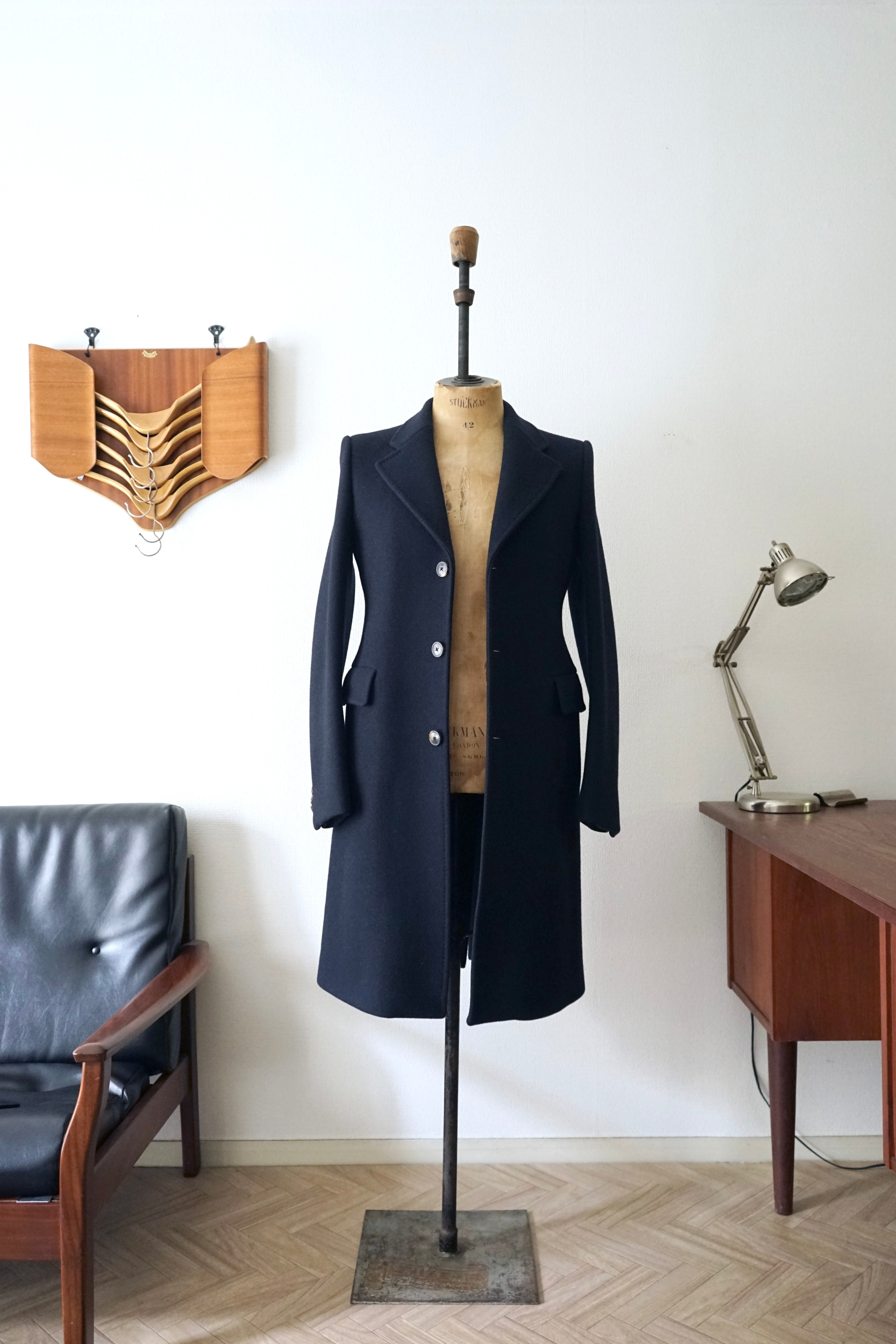 2011AW DRIES VAN NOTEN Wool Melton Chesterfield Coat – comáme