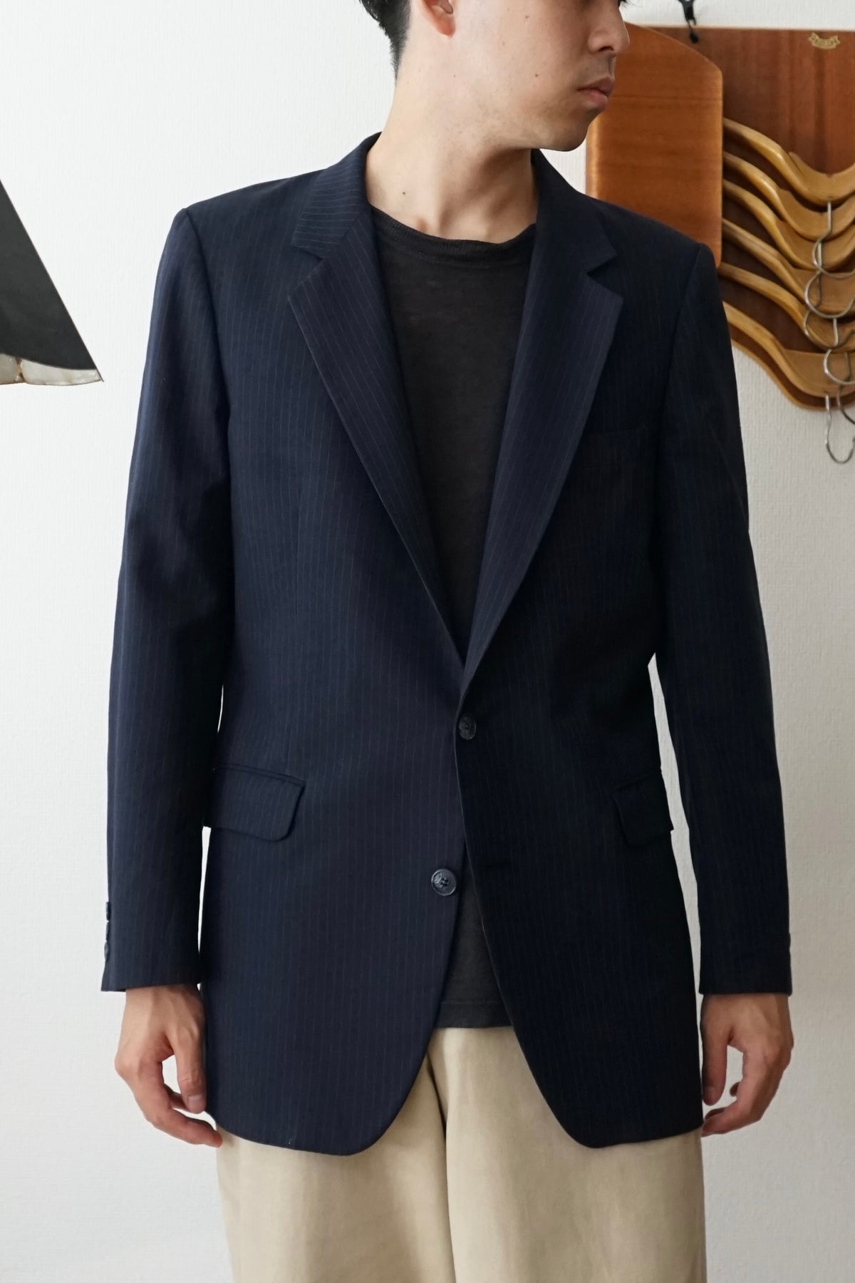 1970s Yves Saint Laurent Single Brest Tailored Jacket Made in FRANCE