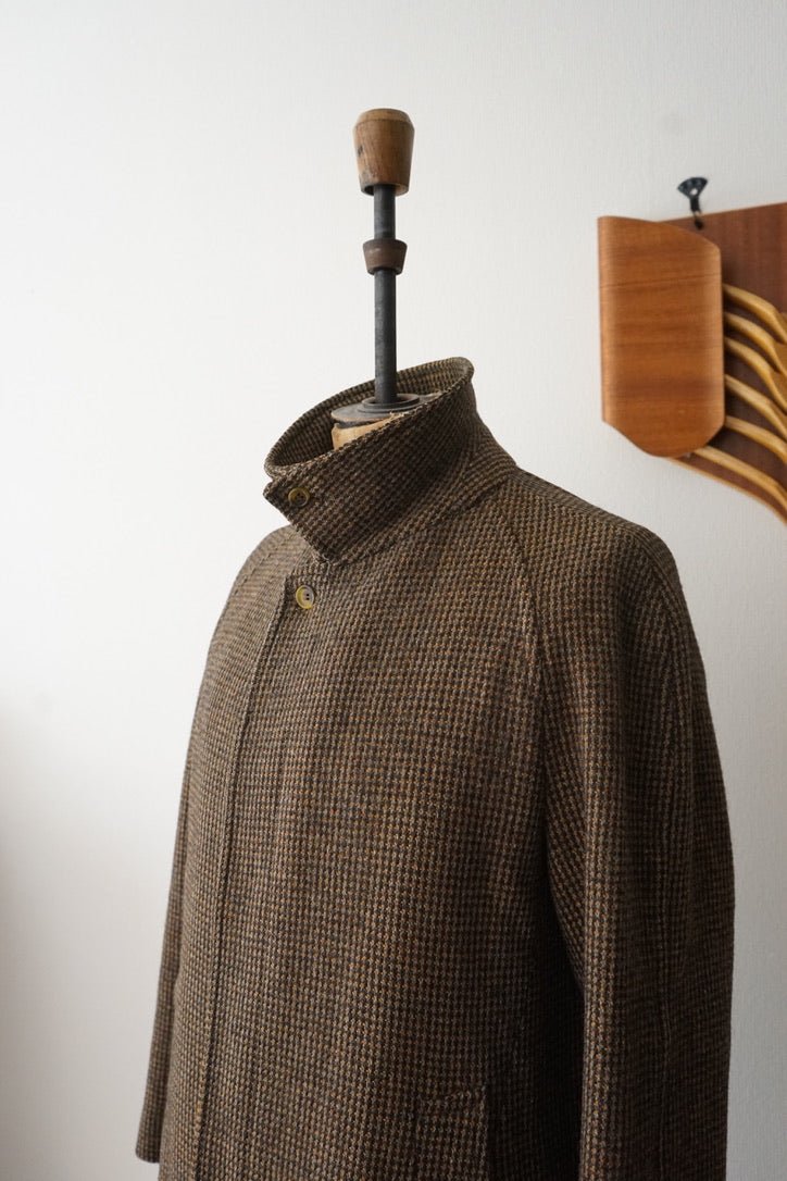 1980s Burberry "Shetland Tweed" Balmacaan Coat