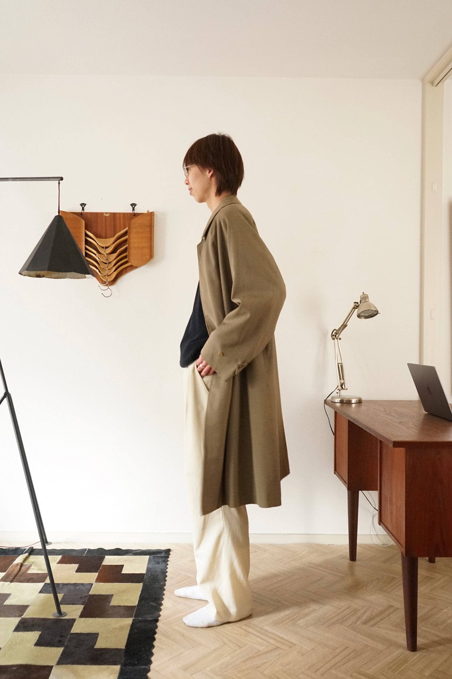 1980s Burberry × Barney’s Newyork “Covert Cloth” 一枚袖 Balmacaan Coat