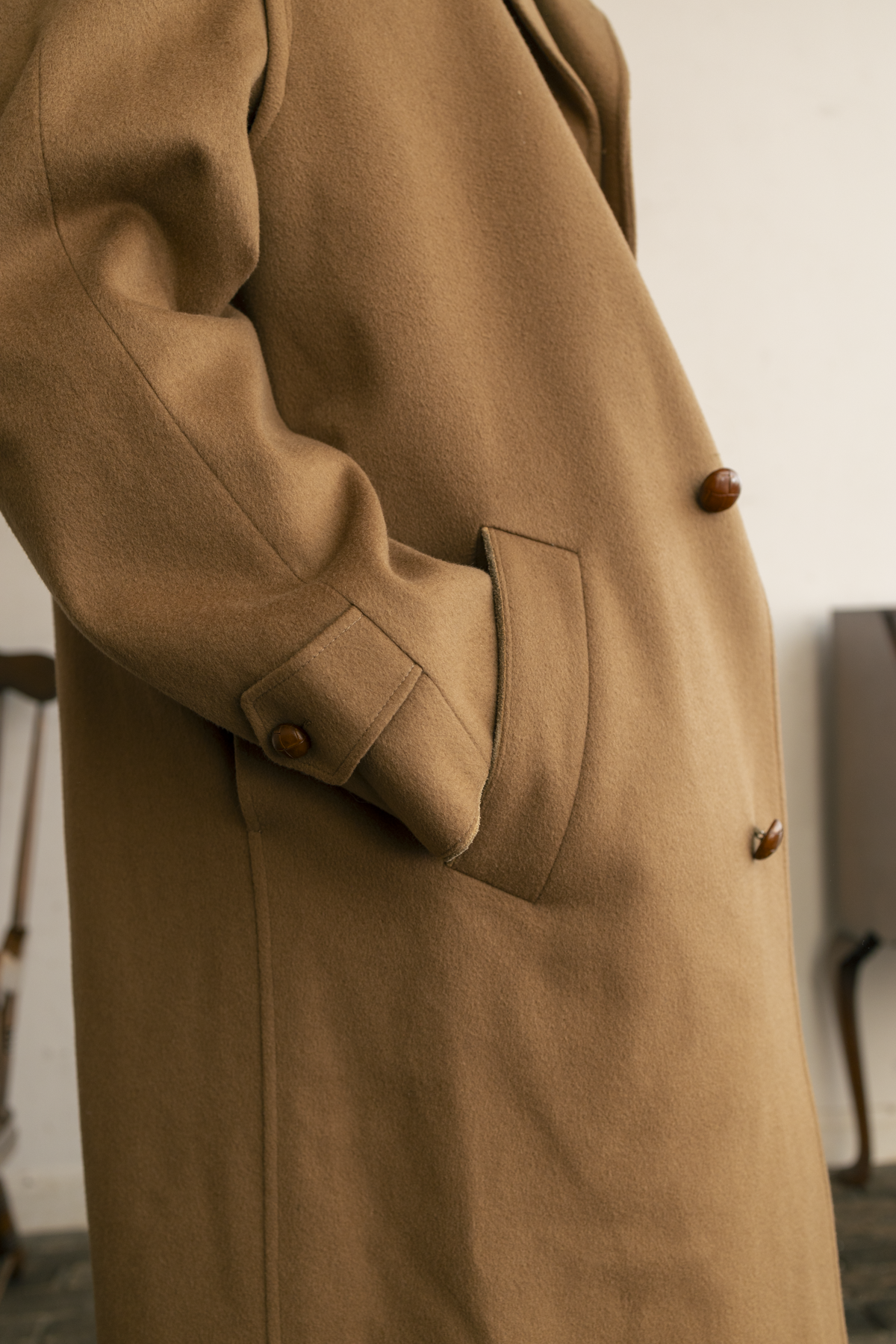 1980s Burberry "Camel" Loden Coat Made in Austria