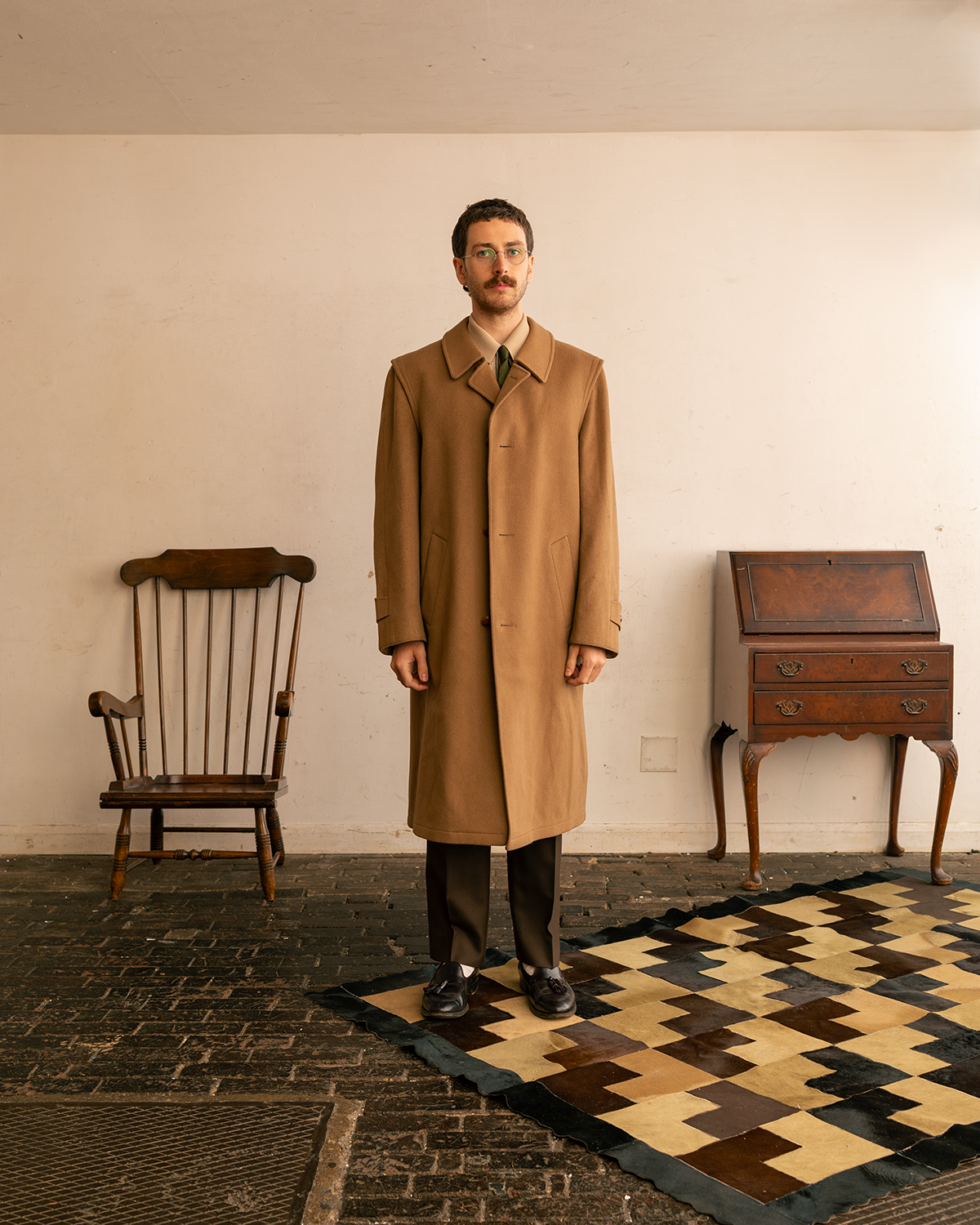 1980s Burberry "Camel" Loden Coat Made in Austria