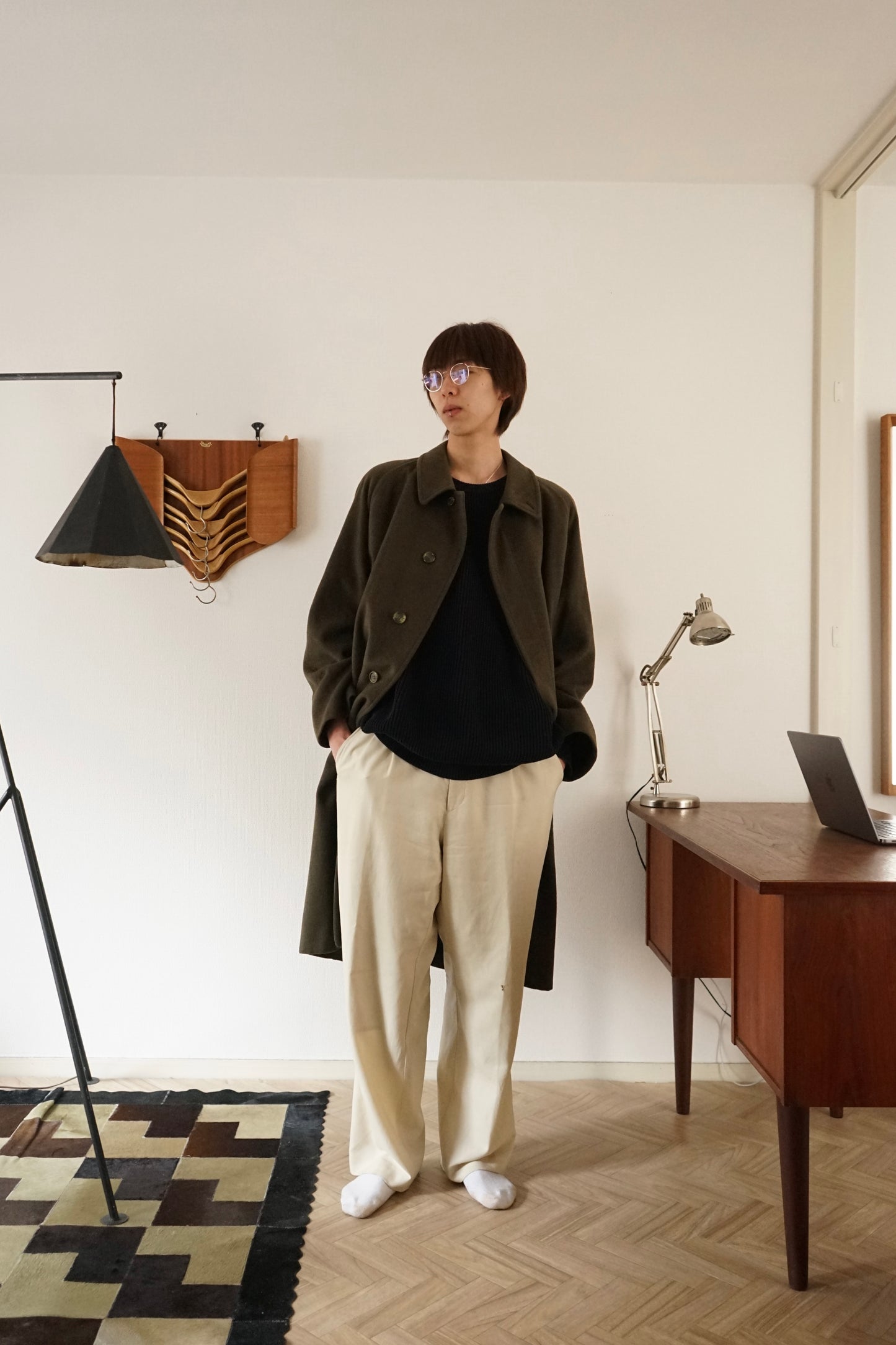 1981s Burberry × LODEN FREY "一枚袖" Balmacaan Coat
