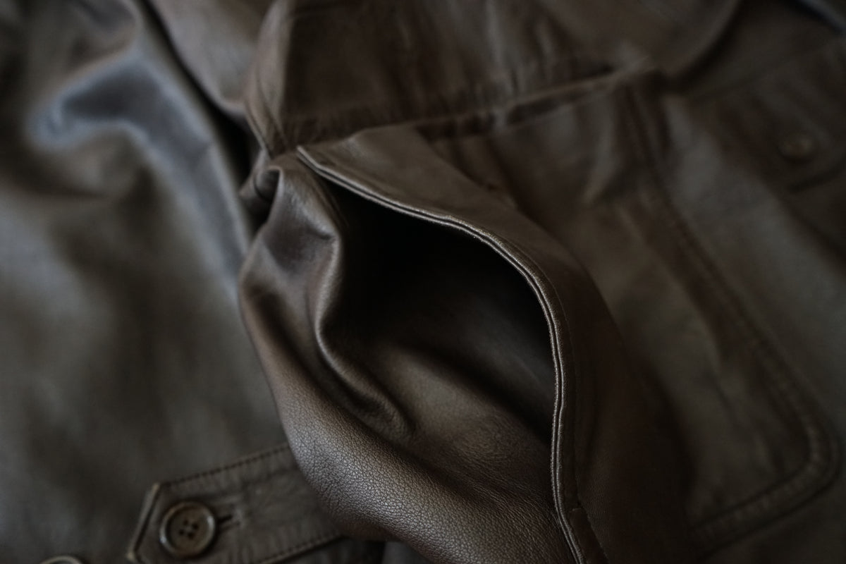 1980s Burberry Spain "Very Smooth" Leather Coverall