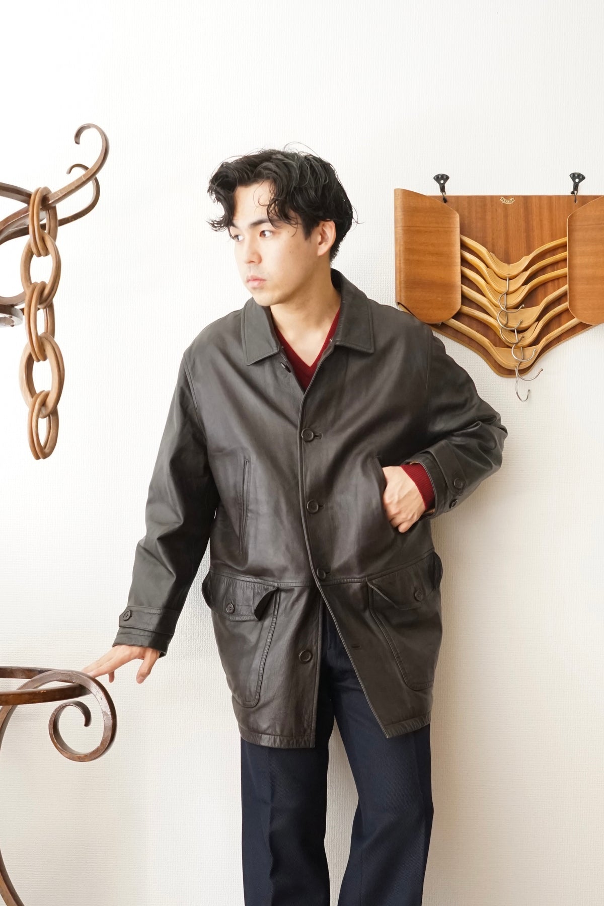 1980s Burberry Spain "Very Smooth" Leather Coverall