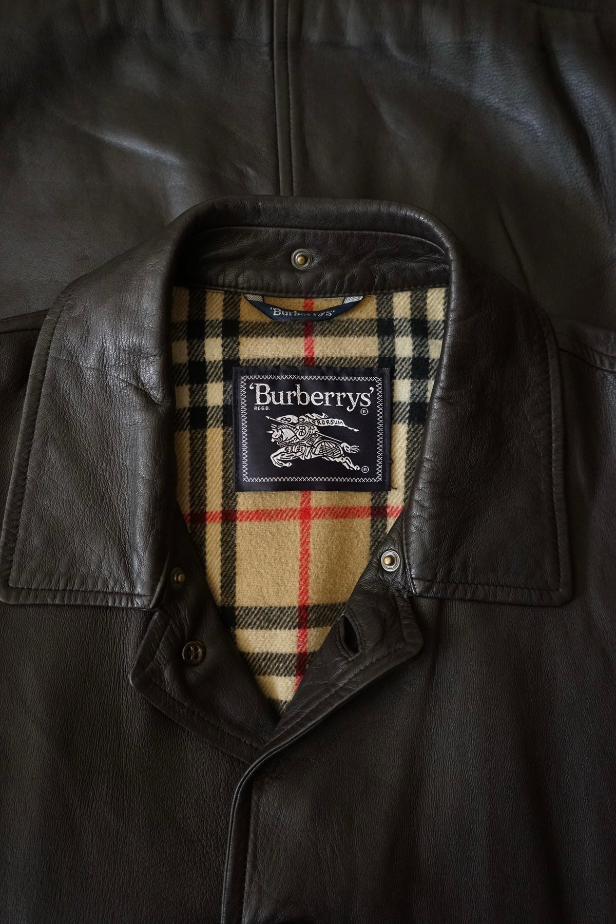 1980s Burberry Spain "Very Smooth" Leather Coverall