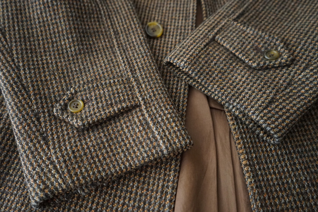 1980s Burberry "Shetland Tweed" Balmacaan Coat