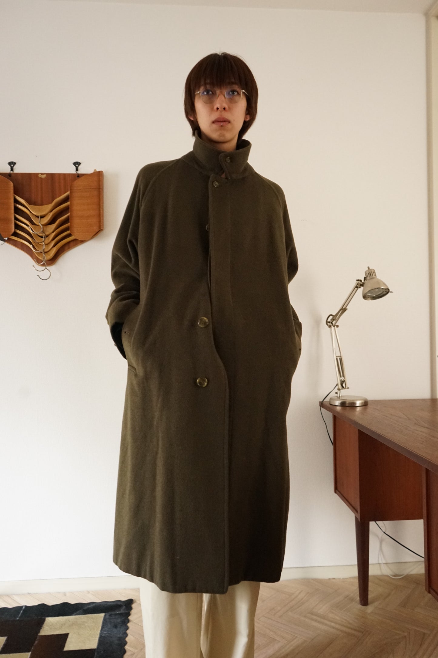 1981s Burberry × LODEN FREY "一枚袖" Balmacaan Coat