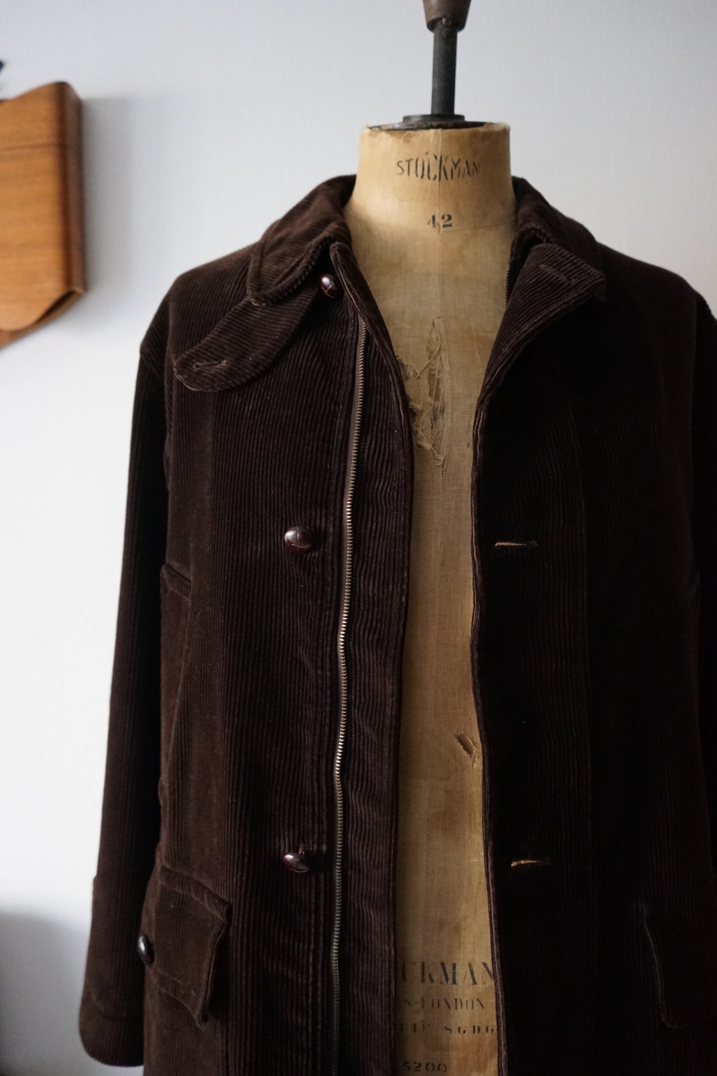 1990s OLD ENGLAND Thick-wale Corduroy Hunting Jacket