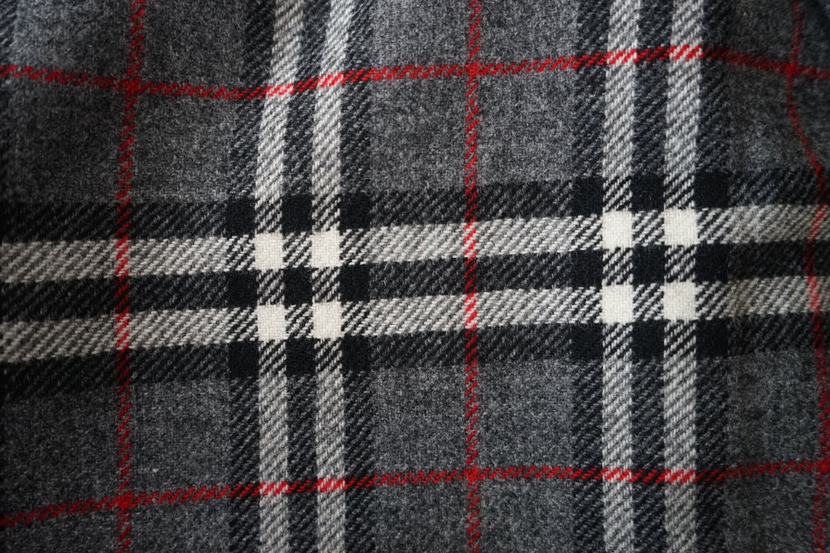 1980s Burberry "Gray" Loden Cloth Single Raglan Balmacaan Coat