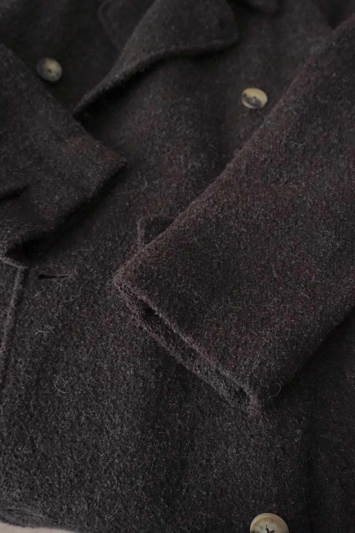 1980s HERMÈS Wool Trench Coat Made in France
