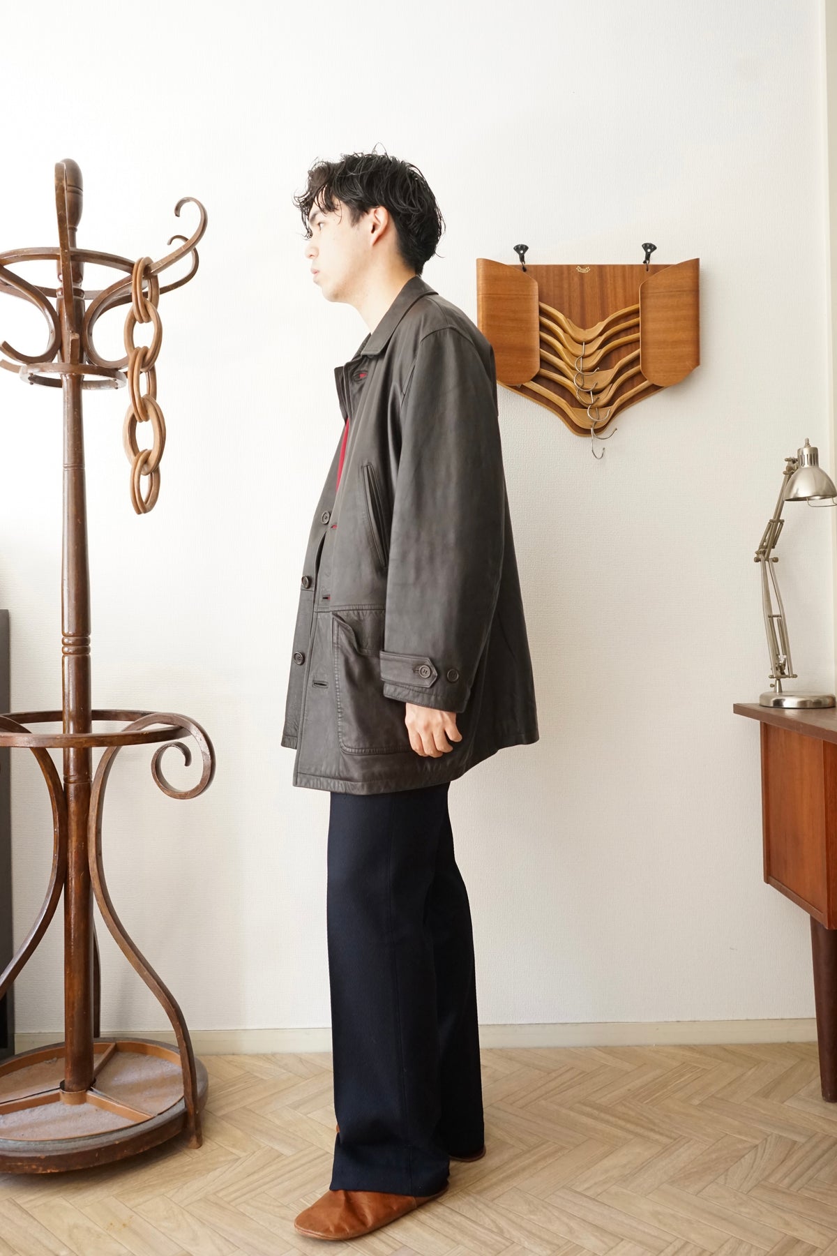 1980s Burberry Spain "Very Smooth" Leather Coverall