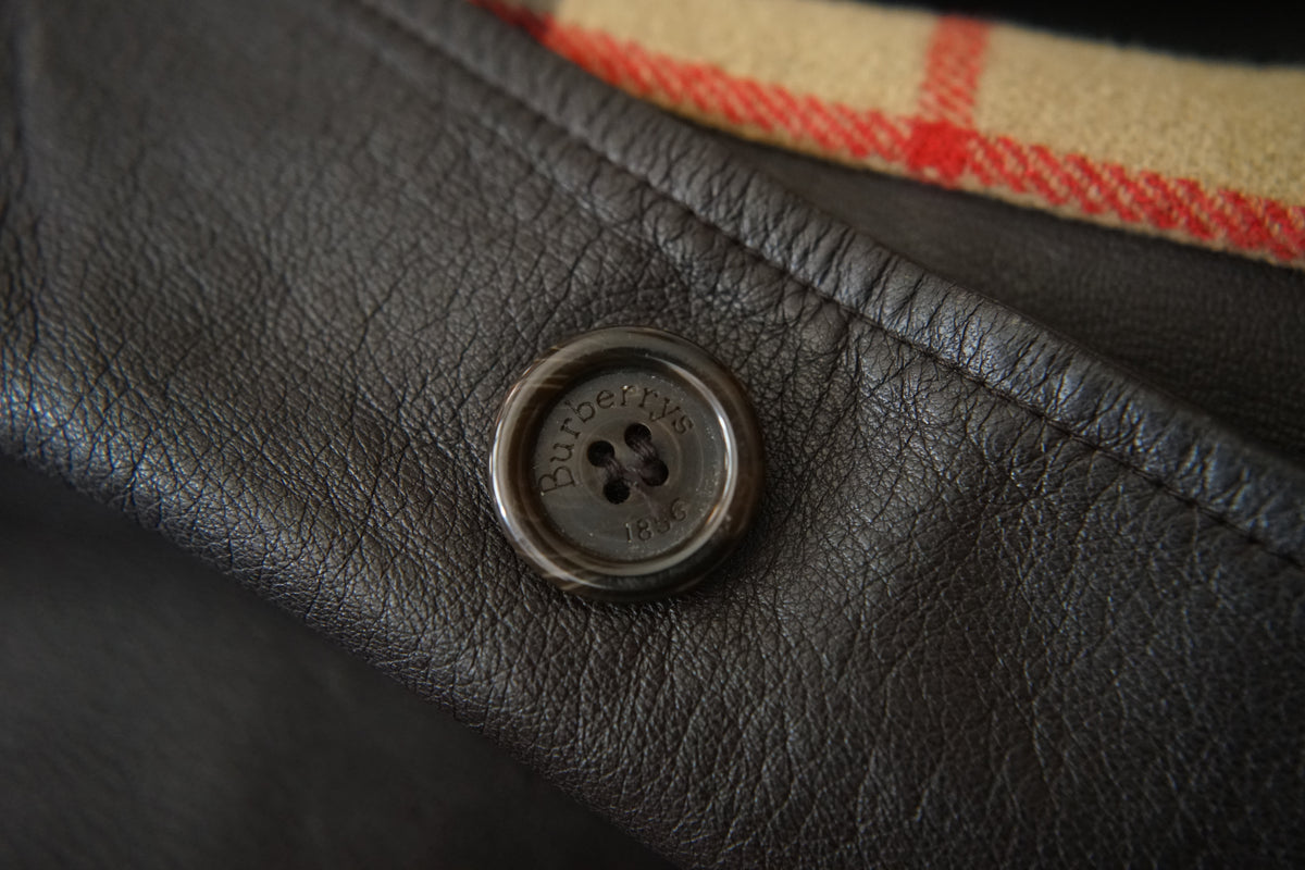 1980s Burberry Spain "Very Smooth" Leather Coverall