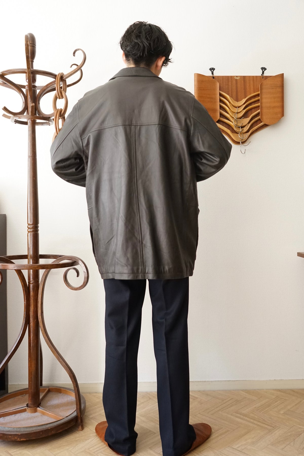 1980s Burberry Spain "Very Smooth" Leather Coverall