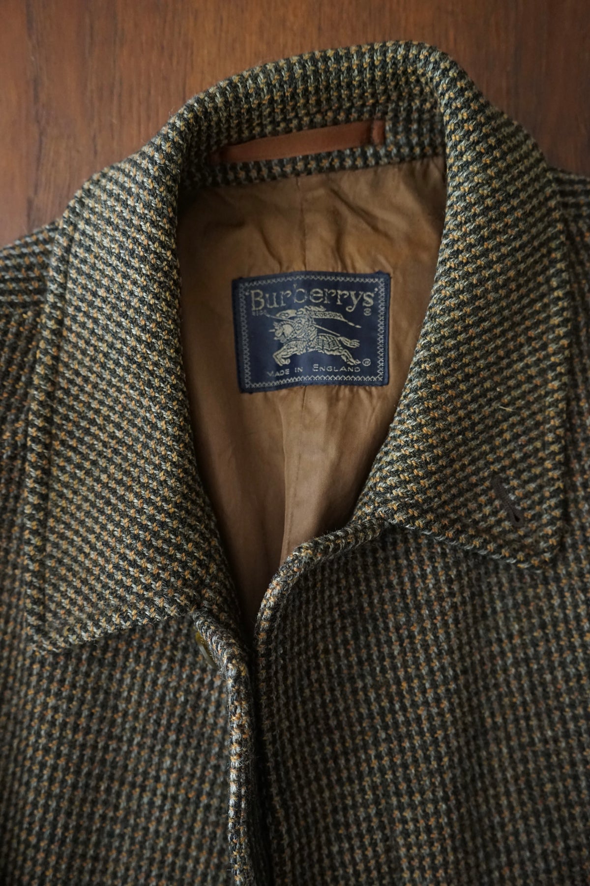 1980s Burberry "Shetland Tweed" Balmacaan Coat