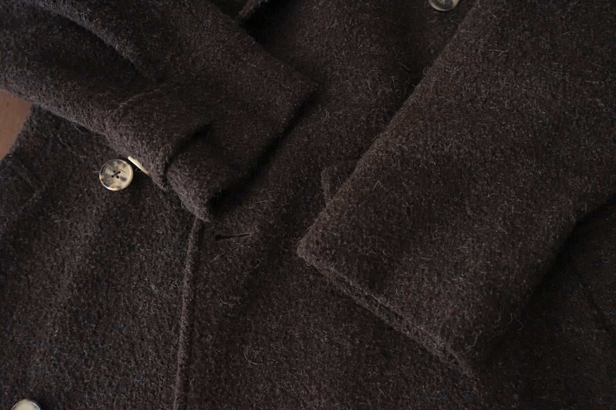 1980s HERMÈS Wool Trench Coat Made in France