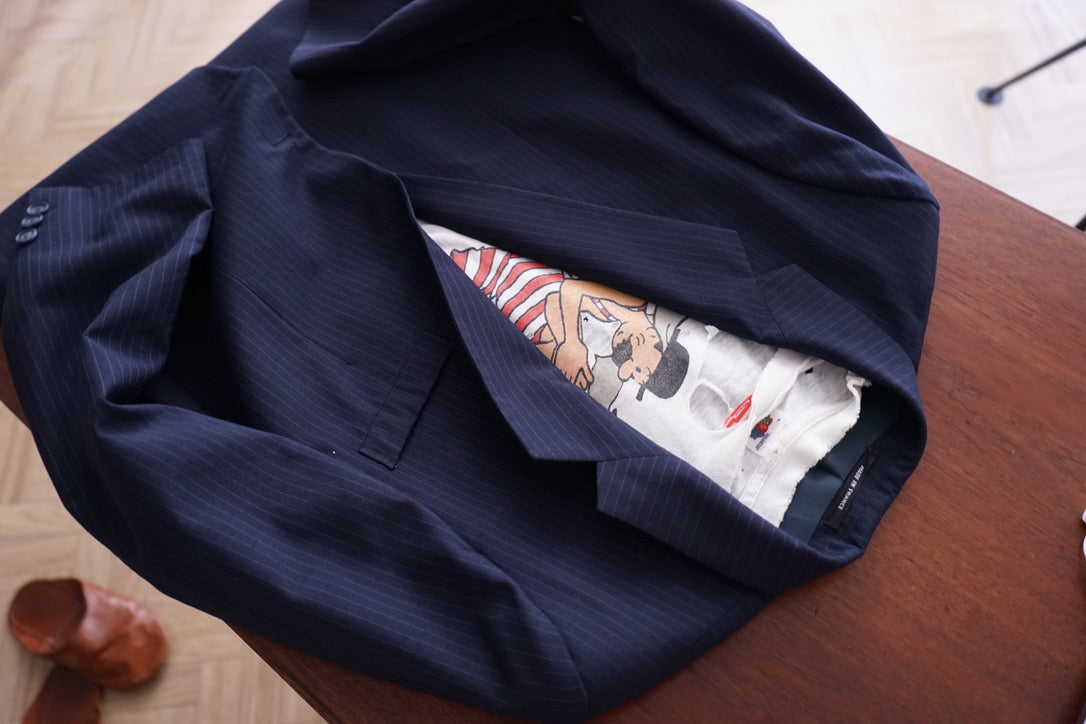 1970s Yves Saint Laurent Single Brest Tailored Jacket Made in FRANCE