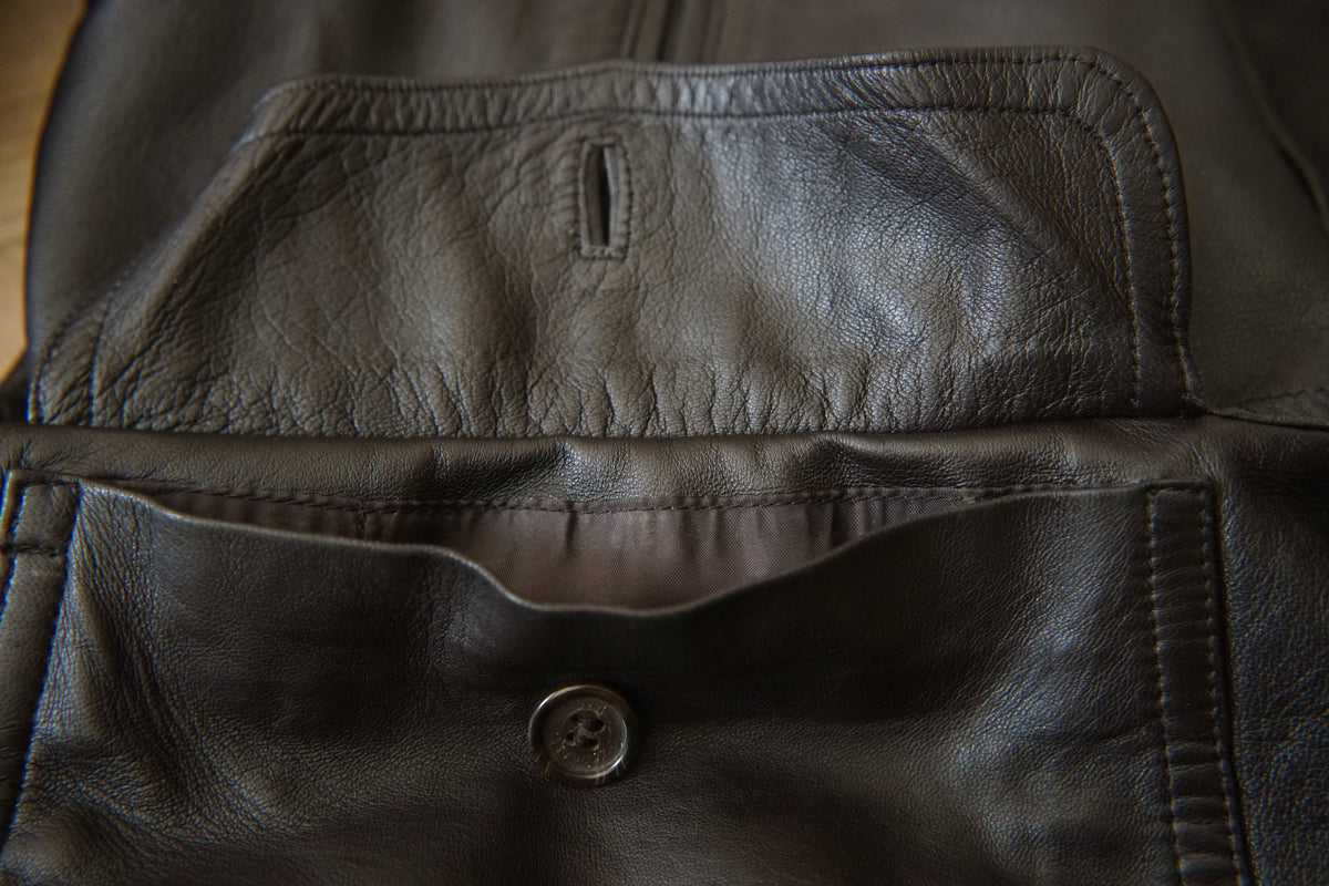 1980s Burberry Spain "Very Smooth" Leather Coverall