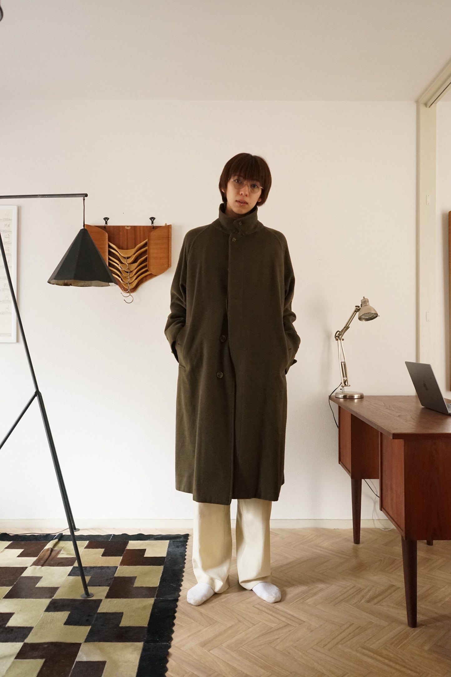 1981s Burberry × LODEN FREY "一枚袖" Balmacaan Coat